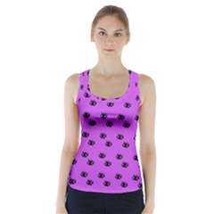 Purple Eyes Racer Back Sports Top by snowwhitegirl