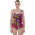 Ninja Beaver Animal Humor Joke Twist Front Tankini Set View1