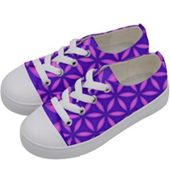 Purple Kids  Low Top Canvas Sneakers by HermanTelo