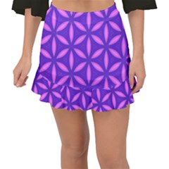 Purple Fishtail Mini Chiffon Skirt by HermanTelo