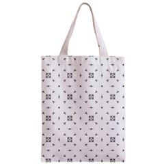 Bw Pattern Iii Zipper Classic Tote Bag by designsbyamerianna