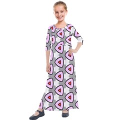 Patterns Seamlessly Texture Kids  Quarter Sleeve Maxi Dress by Bajindul