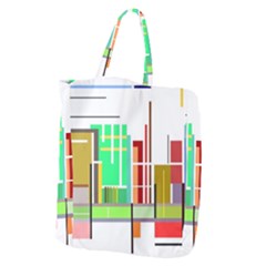 Business Finance Statistics Graphic Giant Grocery Tote by Simbadda