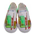 Business Finance Statistics Graphic Women s Canvas Slip Ons View1