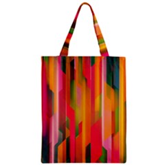 Background Abstract Colorful Zipper Classic Tote Bag by Simbadda