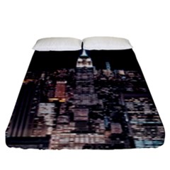 Architecture Buildings City Fitted Sheet (king Size) by Simbadda