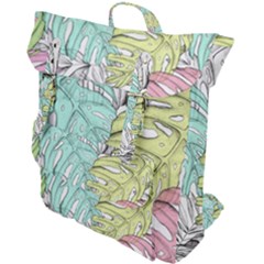 Leaves Tropical Plant Summer Buckle Up Backpack by Simbadda