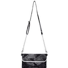 Black Cat Full Moon Mini Crossbody Handbag by bloomingvinedesign