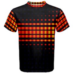 Signal Background Pattern Light Men s Cotton Tee by Sudhe