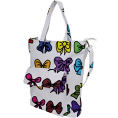 Bows Cartoon Ribbon Shoulder Tote Bag by Bajindul