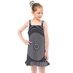 Digital Art Background Black White Kids  Overall Dress by Sudhe