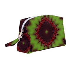 Fractal Artwork Idea Allegory Geometry Wristlet Pouch Bag (medium) by Sudhe