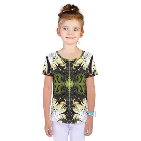 Abstract Fractal Pattern Artwork Kids  One Piece Tee by Sudhe