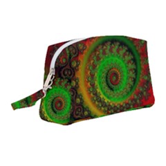 Abstract Fractal Pattern Artwork Art Wristlet Pouch Bag (medium) by Sudhe