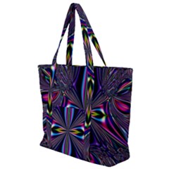 Abstract Art Fractal Fulcolor Zip Up Canvas Bag by Sudhe