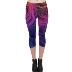 Abstract Pattern Art Capri Leggings  by Sudhe