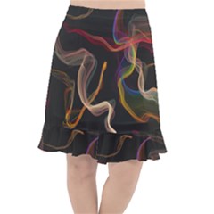 Abstract Smoke                         Fishtail Chiffon Skirt by LalyLauraFLM