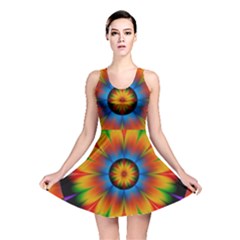 Abstract Digital Art Artwork Reversible Skater Dress by Pakrebo