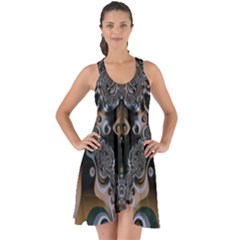 Fractal Art Artwork Design  Art Show Some Back Chiffon Dress by Pakrebo