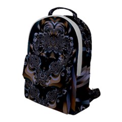 Fractal Art Artwork Design  Art Flap Pocket Backpack (large) by Pakrebo