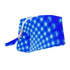 Digital Arts Fractals Futuristic Blue Wristlet Pouch Bag (medium) by Pakrebo