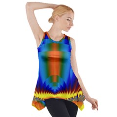 Design Color Colorful Designing Side Drop Tank Tunic by Pakrebo