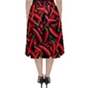 Red Chili Peppers Pattern  Classic Midi Skirt View2