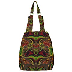 Fractal Art Artwork Design Art Pattern Center Zip Backpack by Pakrebo