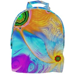 Artwork Digital Art Fractal Colors Mini Full Print Backpack by Pakrebo