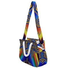 Abstract Art Design Digital Art Image Rope Handles Shoulder Strap Bag by Pakrebo