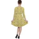 Flowers Decorative Ornate Color Yellow Ruffle Dress View2