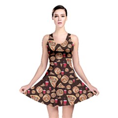 Pizza Pattern Reversible Skater Dress by bloomingvinedesign