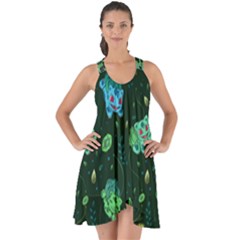 Grass Love Show Some Back Chiffon Dress by Mezalola