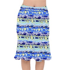 Lemonade Pattern Short Mermaid Skirt by bloomingvinedesign