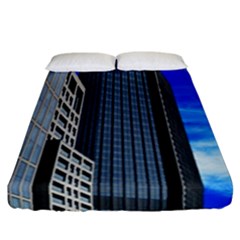 Architecture Frankfurt Houses Fitted Sheet (california King Size) by Wegoenart