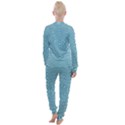 Lines Blue Repeating Textile Women s Lounge Set View2