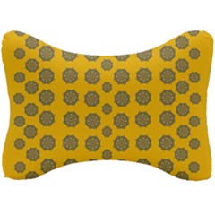 Sensational Stars On Incredible Yellow Seat Head Rest Cushion by pepitasart