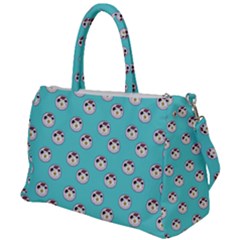 English Breakfast Aqua Duffel Travel Bag by snowwhitegirl