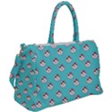 English Breakfast Aqua Duffel Travel Bag View2