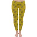 Zodiac Bat Pink Yellow Classic Winter Leggings View1