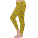 Zodiac Bat Pink Yellow Classic Winter Leggings View2