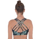 Aweome Troll With Skulls In The Night Cross String Back Sports Bra View2