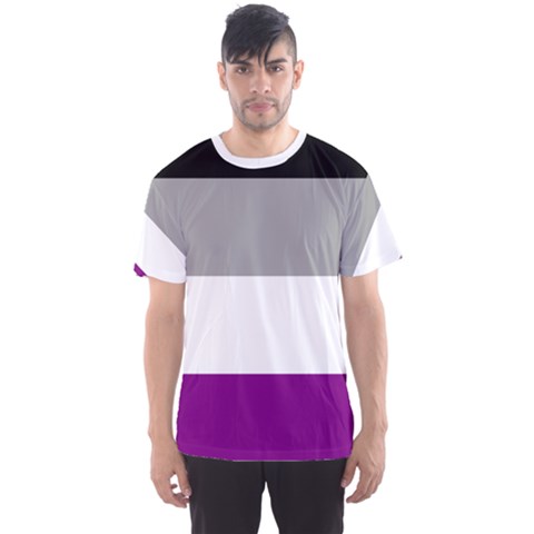 Asexual Pride Flag Lgbtq Men s Sports Mesh Tee by lgbtnation