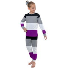 Asexual Pride Flag Lgbtq Kids  Long Sleeve Set  by lgbtnation