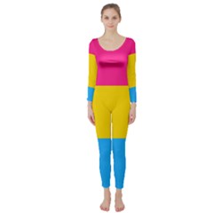 Pansexual Pride Flag Long Sleeve Catsuit by lgbtnation