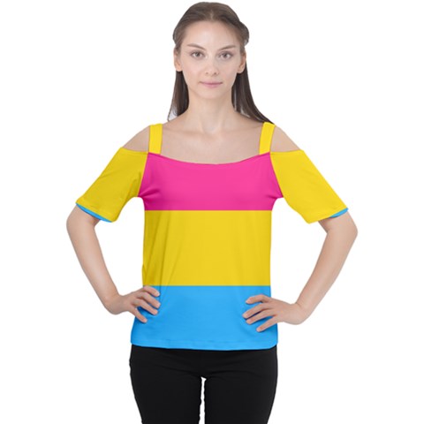 Pansexual Pride Flag Cutout Shoulder Tee by lgbtnation