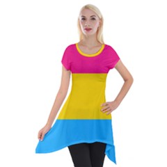 Pansexual Pride Flag Short Sleeve Side Drop Tunic by lgbtnation