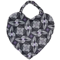 Ornament Pattern Background Giant Heart Shaped Tote by Pakrebo