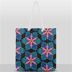 Ornament Digital Color Colorful Full Print Rope Handle Tote (large) by Pakrebo
