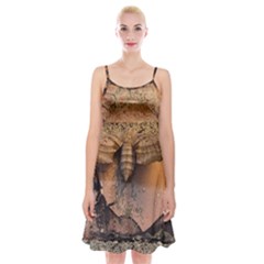 Night Moth Spaghetti Strap Velvet Dress by Riverwoman